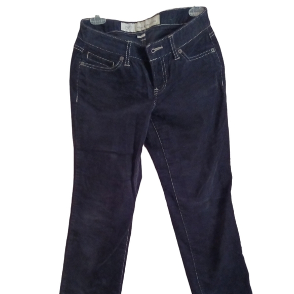 LOFT BLACK COURDROY SLIM & STRAIGHT - Picture 2 of 9